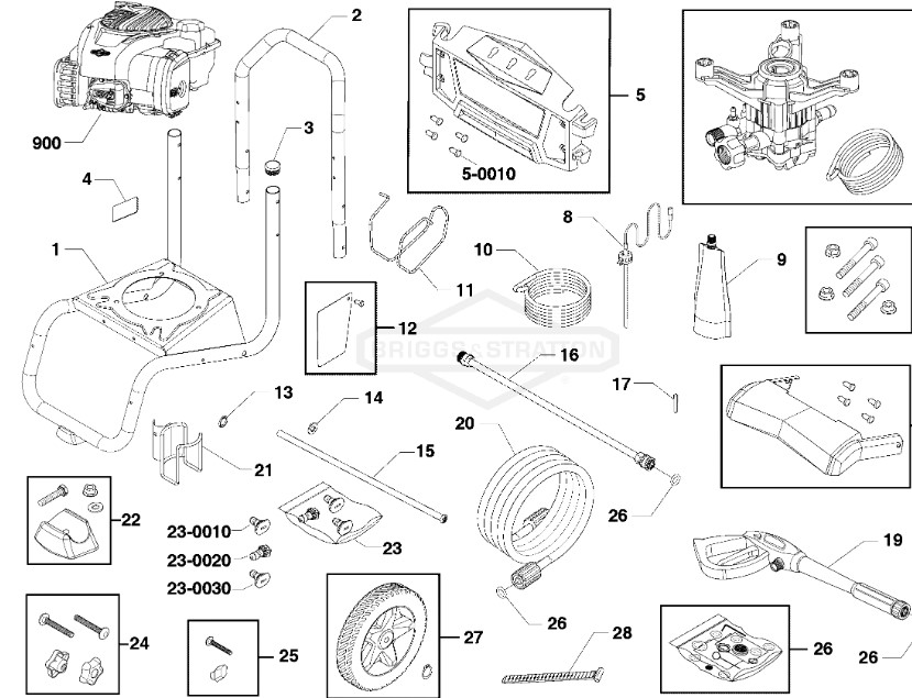 Craftsman Power Washer CMXGWAS021020 Replacement kits parts manual guide